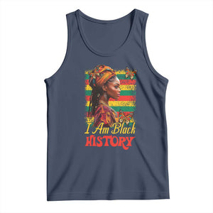 I Am Black History Tank Top African American Pride Woman TS02 Navy Print Your Wear