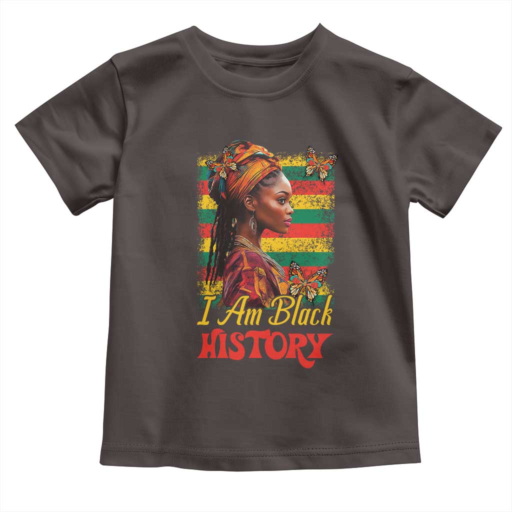 I Am Black History Toddler T Shirt African American Pride Woman TS02 Dark Chocolate Print Your Wear