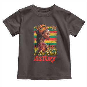 I Am Black History Toddler T Shirt African American Pride Woman TS02 Dark Chocolate Print Your Wear