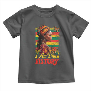 I Am Black History Toddler T Shirt African American Pride Woman TS02 Dark Heather Print Your Wear