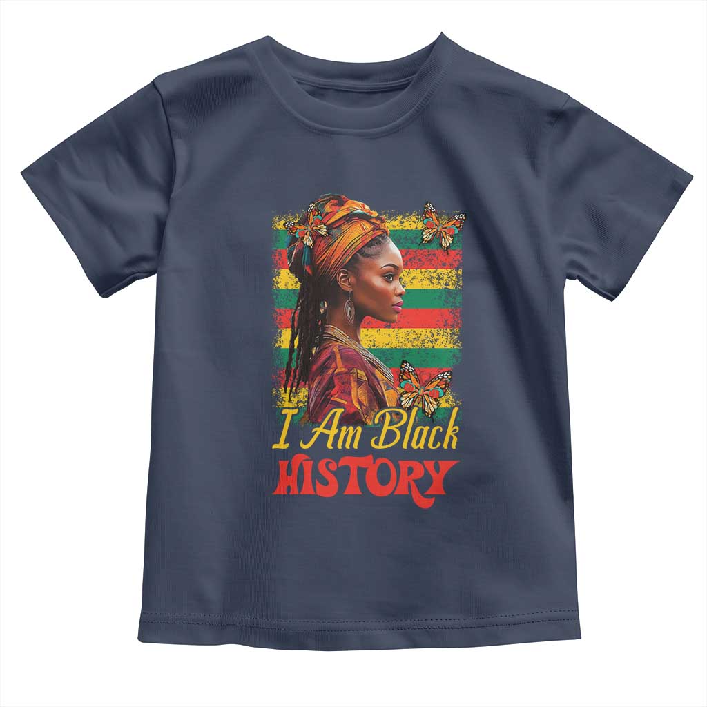 I Am Black History Toddler T Shirt African American Pride Woman TS02 Navy Print Your Wear