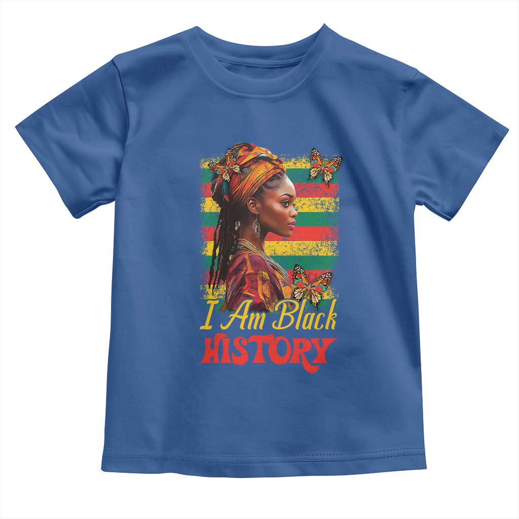 I Am Black History Toddler T Shirt African American Pride Woman TS02 Royal Blue Print Your Wear