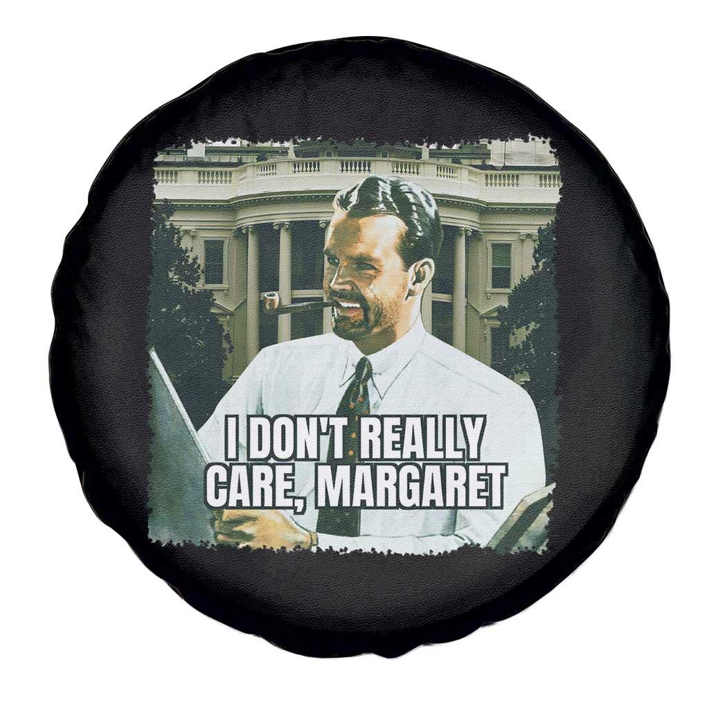 Funny JD Vance Interview Meme Spare Tire Cover I Don't Really Care Margaret TS02 Print Your Wear