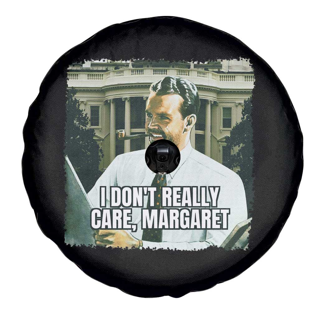Funny JD Vance Interview Meme Spare Tire Cover I Don't Really Care Margaret TS02 Print Your Wear