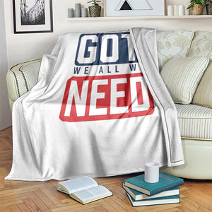 We All We Got We All We Need Motivational Throw Blanket Minimalist Bold Sports Style TS02 Print Your Wear