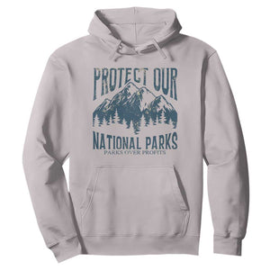 Protect Our National Parks Hoodie Retro Mountain Nature Graphic TS02 Ice Gray Print Your Wear