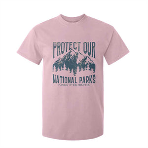 Protect Our National Parks T Shirt For Kid Retro Mountain Nature Graphic TS02 Light Pink Print Your Wear