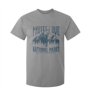 Protect Our National Parks T Shirt For Kid Retro Mountain Nature Graphic TS02 Sport Gray Print Your Wear