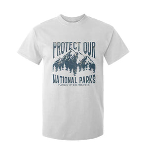 Protect Our National Parks T Shirt For Kid Retro Mountain Nature Graphic TS02 White Print Your Wear