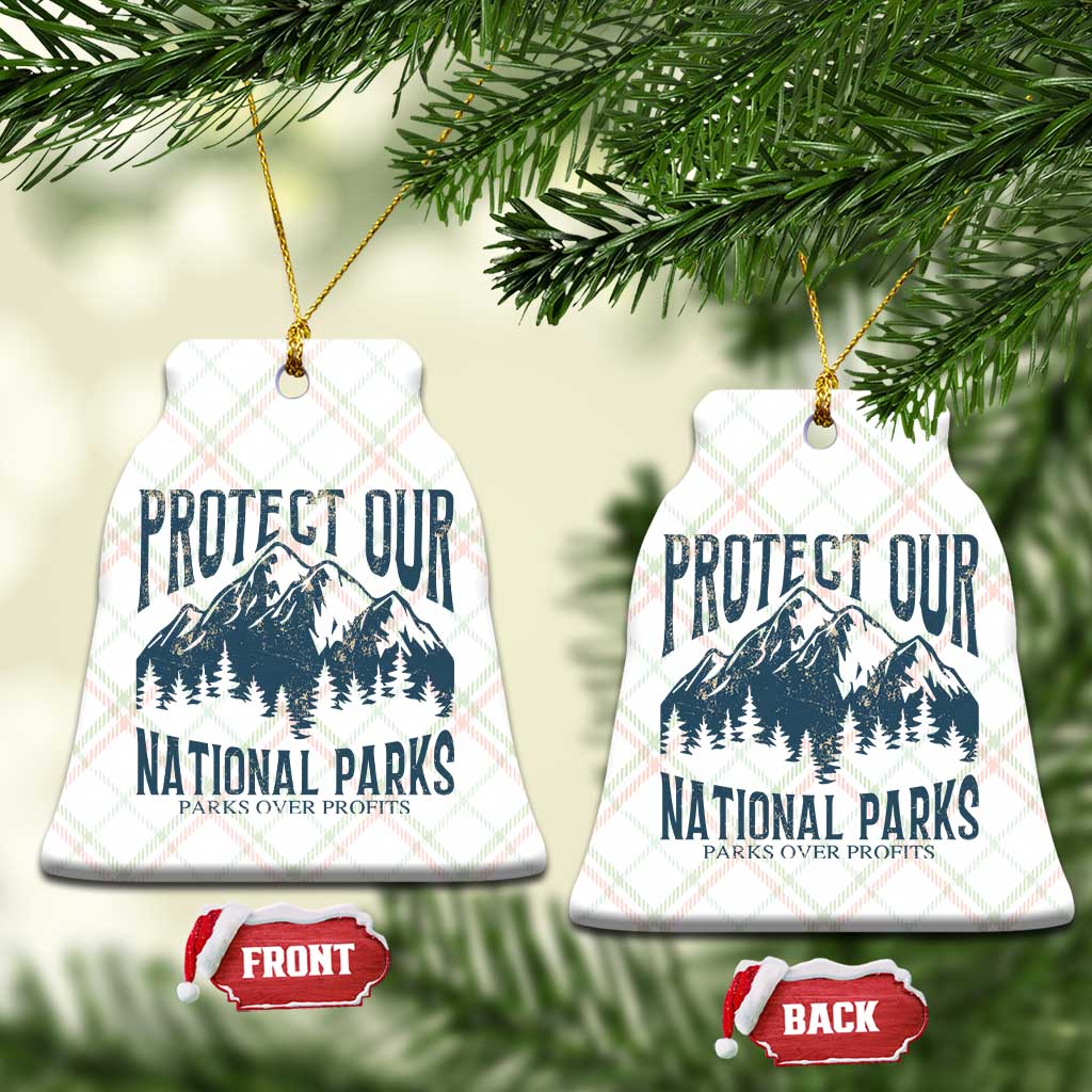 Protect Our National Parks Ceramic Ornament Retro Mountain Nature Graphic TS02 Print Your Wear