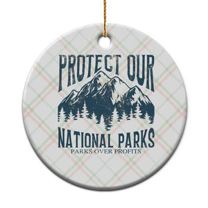 Protect Our National Parks Ceramic Ornament Retro Mountain Nature Graphic TS02 1pc Christmas Plaid Print Your Wear