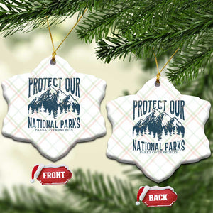 Protect Our National Parks Ceramic Ornament Retro Mountain Nature Graphic TS02 Print Your Wear