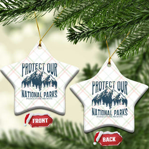 Protect Our National Parks Ceramic Ornament Retro Mountain Nature Graphic TS02 Print Your Wear