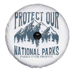 Protect Our National Parks Spare Tire Cover Retro Mountain Nature Graphic TS02 Print Your Wear