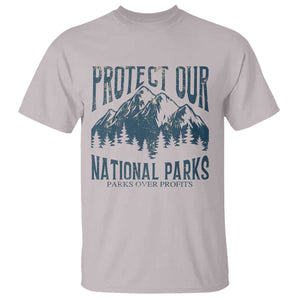 Protect Our National Parks T Shirt Retro Mountain Nature Graphic TS02 Ice Gray Print Your Wear