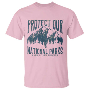 Protect Our National Parks T Shirt Retro Mountain Nature Graphic TS02 Light Pink Print Your Wear