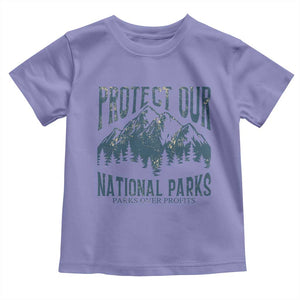 Protect Our National Parks Toddler T Shirt Retro Mountain Nature Graphic TS02 Violet Print Your Wear