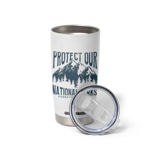 Protect Our National Parks Tumbler Cup Retro Mountain Nature Graphic TS02 Print Your Wear