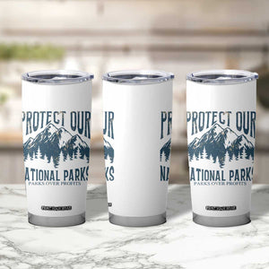 Protect Our National Parks Tumbler Cup Retro Mountain Nature Graphic TS02 Print Your Wear