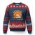 Respect The Locals Ugly Christmas Sweater America's National Parks Vintage Bigfoot TS02 Navy Red Print Your Wear