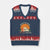Respect The Locals V-Neck Knit Sweater Vest America's National Parks Vintage Bigfoot TS02 Navy Red Print Your Wear