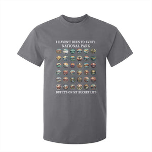 National Parks Bucket List T Shirt For Kid I Haven't Been To Wishlist TS02 Charcoal Print Your Wear