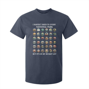 National Parks Bucket List T Shirt For Kid I Haven't Been To Wishlist TS02 Navy Print Your Wear