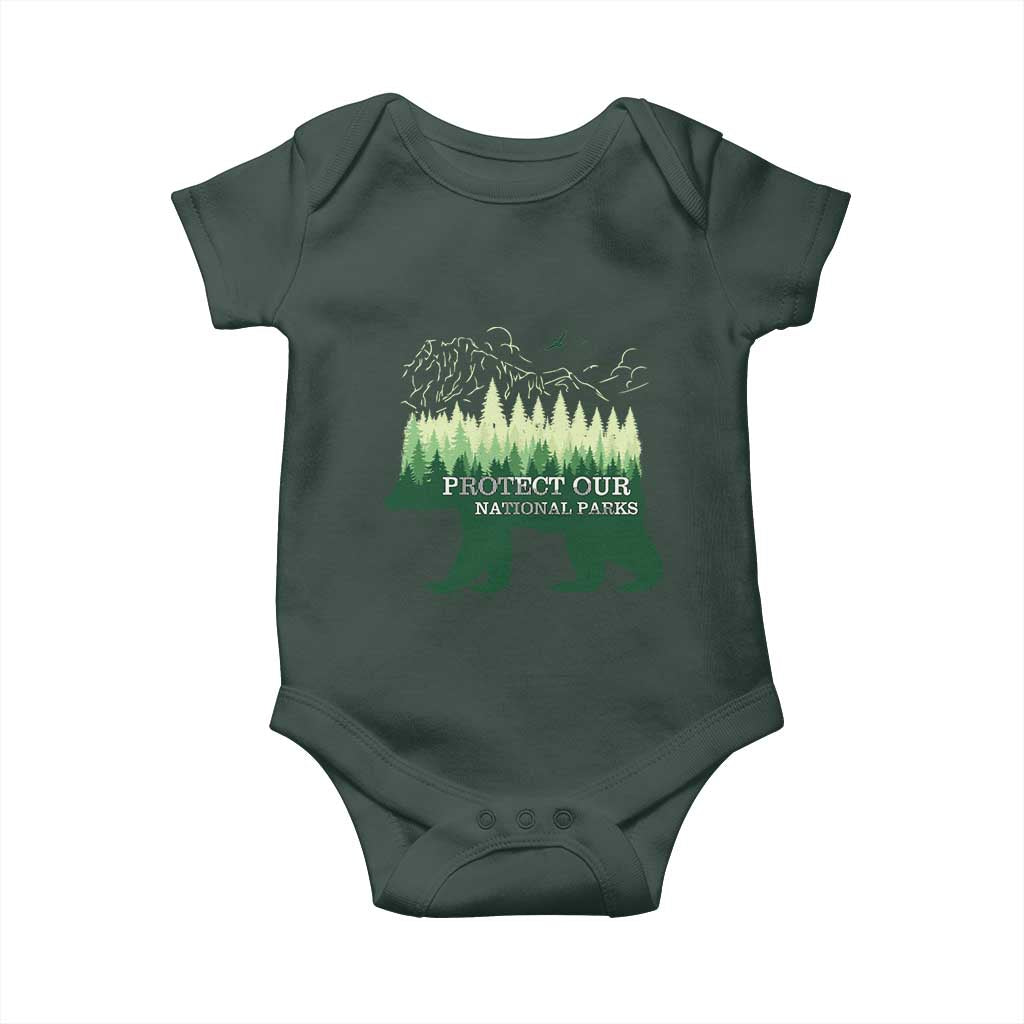 Protect Our Parks National Park Baby Onesie Bear Hiking Nature TS02 Print Your Wear