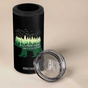 Protect Our Parks National Park 4 in 1 Can Cooler Tumbler Bear Hiking Nature TS02 Print Your Wear