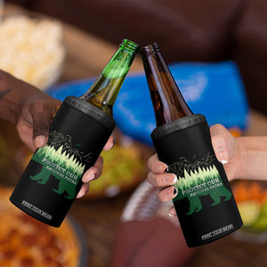 Protect Our Parks National Park 4 in 1 Can Cooler Tumbler Bear Hiking Nature TS02 Print Your Wear