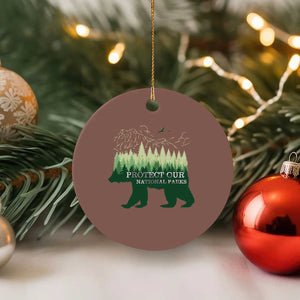 Protect Our Parks National Park Ceramic Ornament Bear Hiking Nature TS02 1pc Mocha Print Your Wear