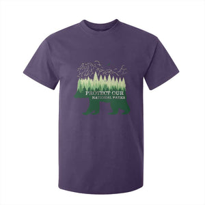 Protect Our Parks National Park T Shirt For Kid Bear Hiking Nature TS02 Purple Print Your Wear