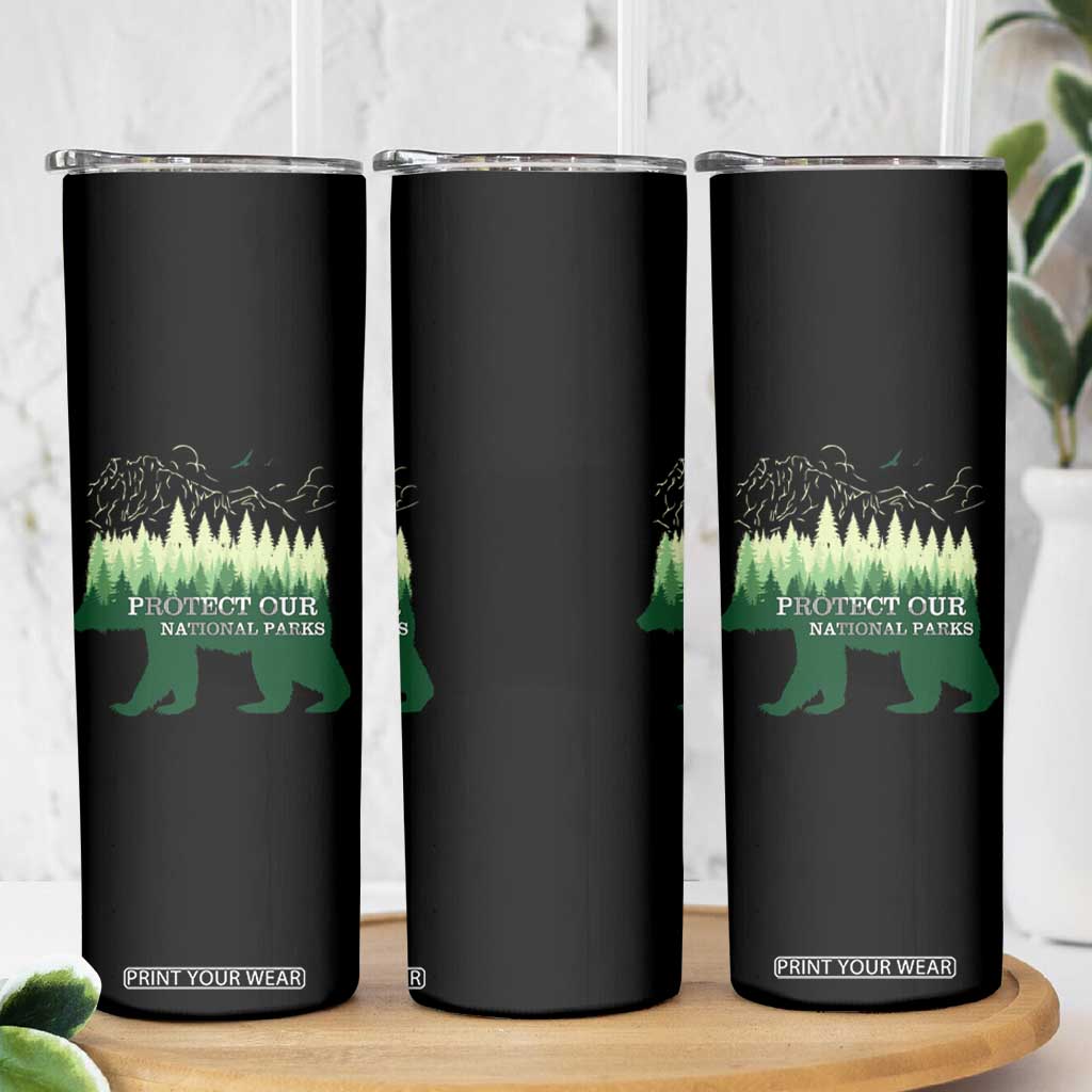 Protect Our Parks National Park Skinny Tumbler Bear Hiking Nature TS02 Print Your Wear