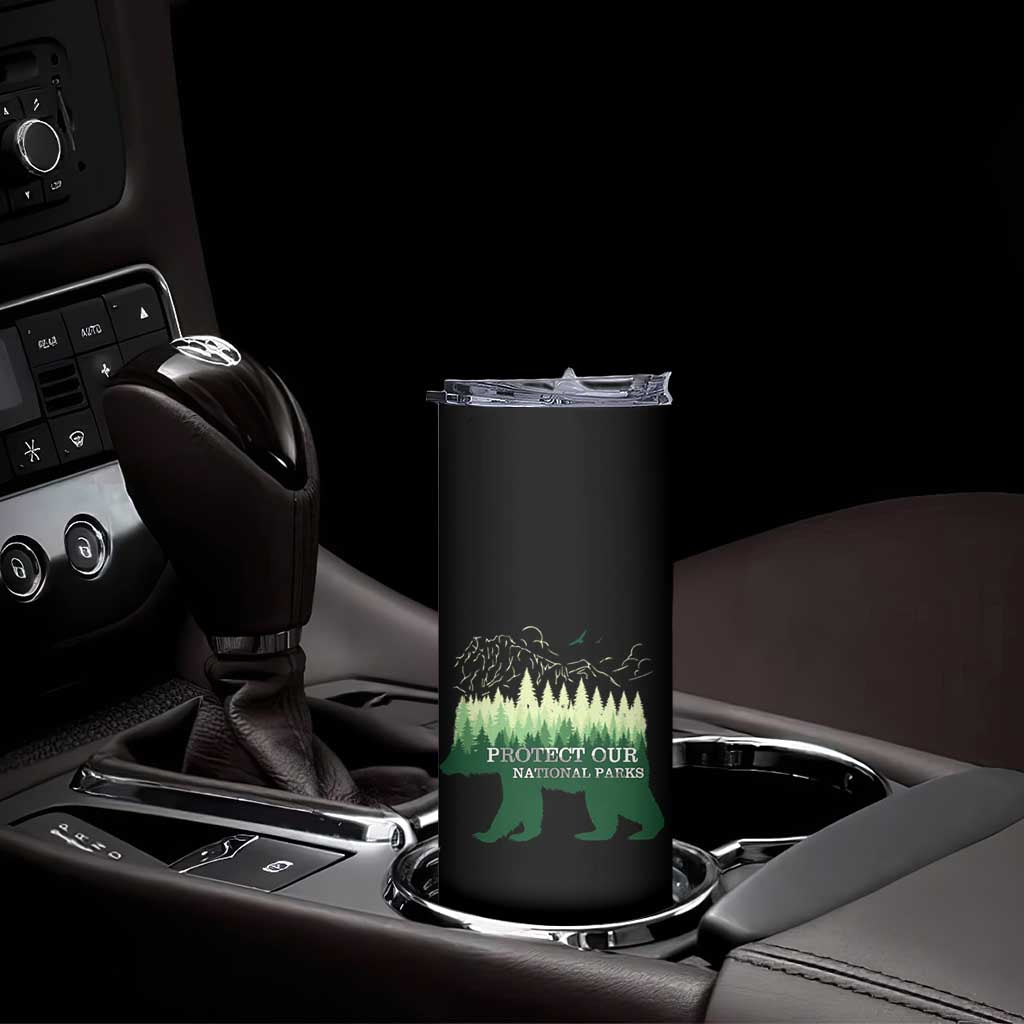 Protect Our Parks National Park Skinny Tumbler Bear Hiking Nature TS02 Print Your Wear