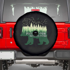 Protect Our Parks National Park Spare Tire Cover Bear Hiking Nature TS02 Black Print Your Wear