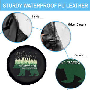 Protect Our Parks National Park Spare Tire Cover Bear Hiking Nature TS02 Print Your Wear