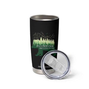 Protect Our Parks National Park Tumbler Cup Bear Hiking Nature TS02 Print Your Wear