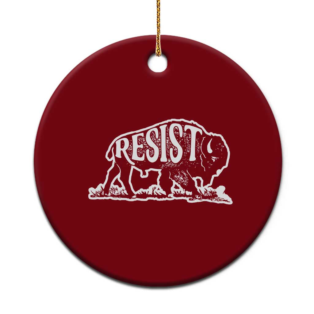 Protect Our National Parks Ceramic Ornament Bison Wildlife Resist TS02 1pc Red Print Your Wear