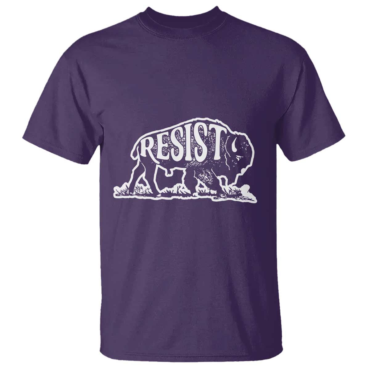 Protect Our National Parks T Shirt Bison Wildlife Resist TS02 Purple Print Your Wear