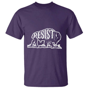 Protect Our National Parks T Shirt Bison Wildlife Resist TS02 Purple Print Your Wear