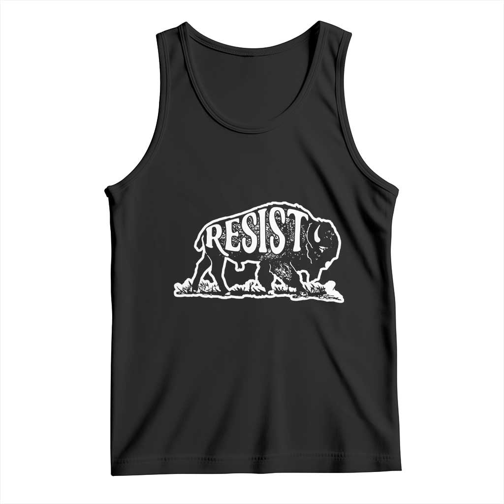 Protect Our National Parks Tank Top Bison Wildlife Resist TS02 Black Print Your Wear