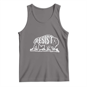 Protect Our National Parks Tank Top Bison Wildlife Resist TS02 Deep Heather Print Your Wear