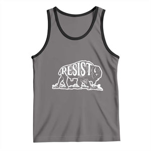 Protect Our National Parks Tank Top Bison Wildlife Resist TS02 Deep Heather Black Print Your Wear