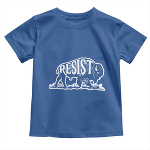Protect Our National Parks Toddler T Shirt Bison Wildlife Resist TS02 Royal Blue Print Your Wear