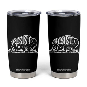 Protect Our National Parks Tumbler Cup Bison Wildlife Resist TS02 Black Print Your Wear