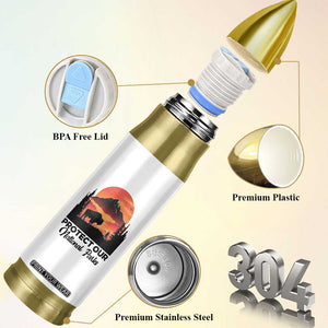 Protect Our National Parks Bullet Tumbler Bison Buffalo Vintage Graphic TS02 Print Your Wear