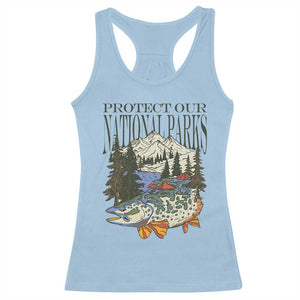 Protect Our National Parks Racerback Tank Top Wildlife Fishing Outdoor Adventure Retro TS02 Light Blue Print Your Wear