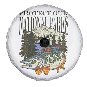 Protect Our National Parks Spare Tire Cover Wildlife Fishing Outdoor Adventure Retro TS02 Print Your Wear
