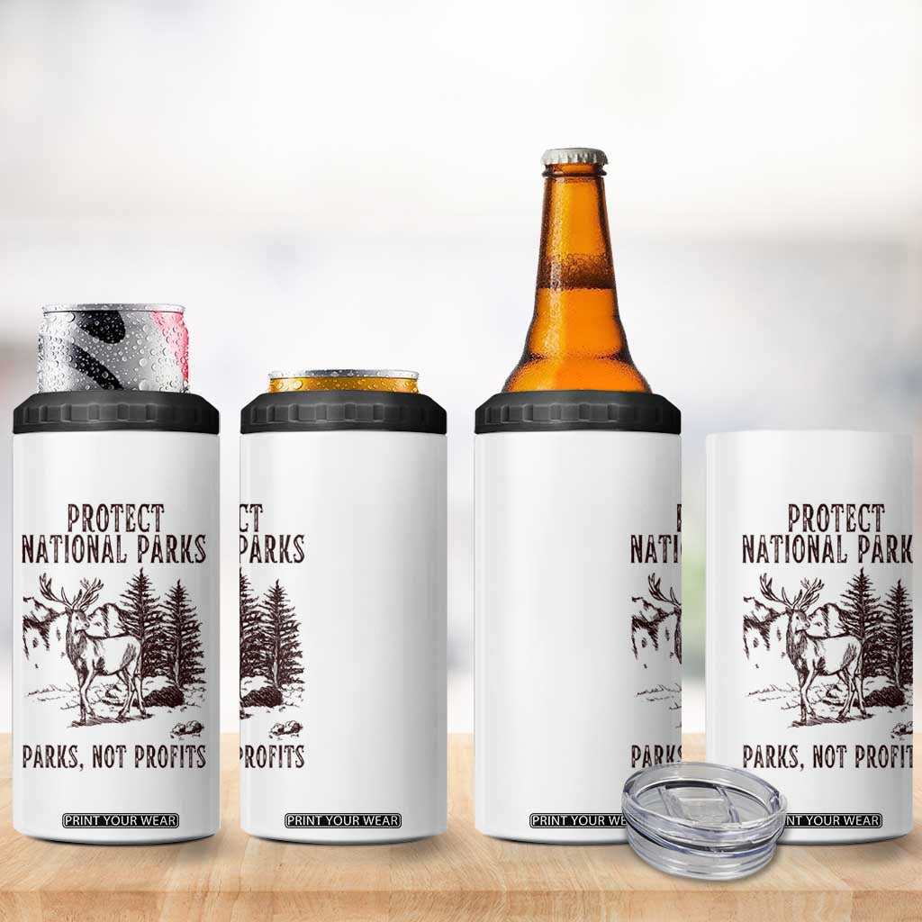 Protect National Parks 4 in 1 Can Cooler Tumbler Support Parks Not Profits Deer TS02 Print Your Wear