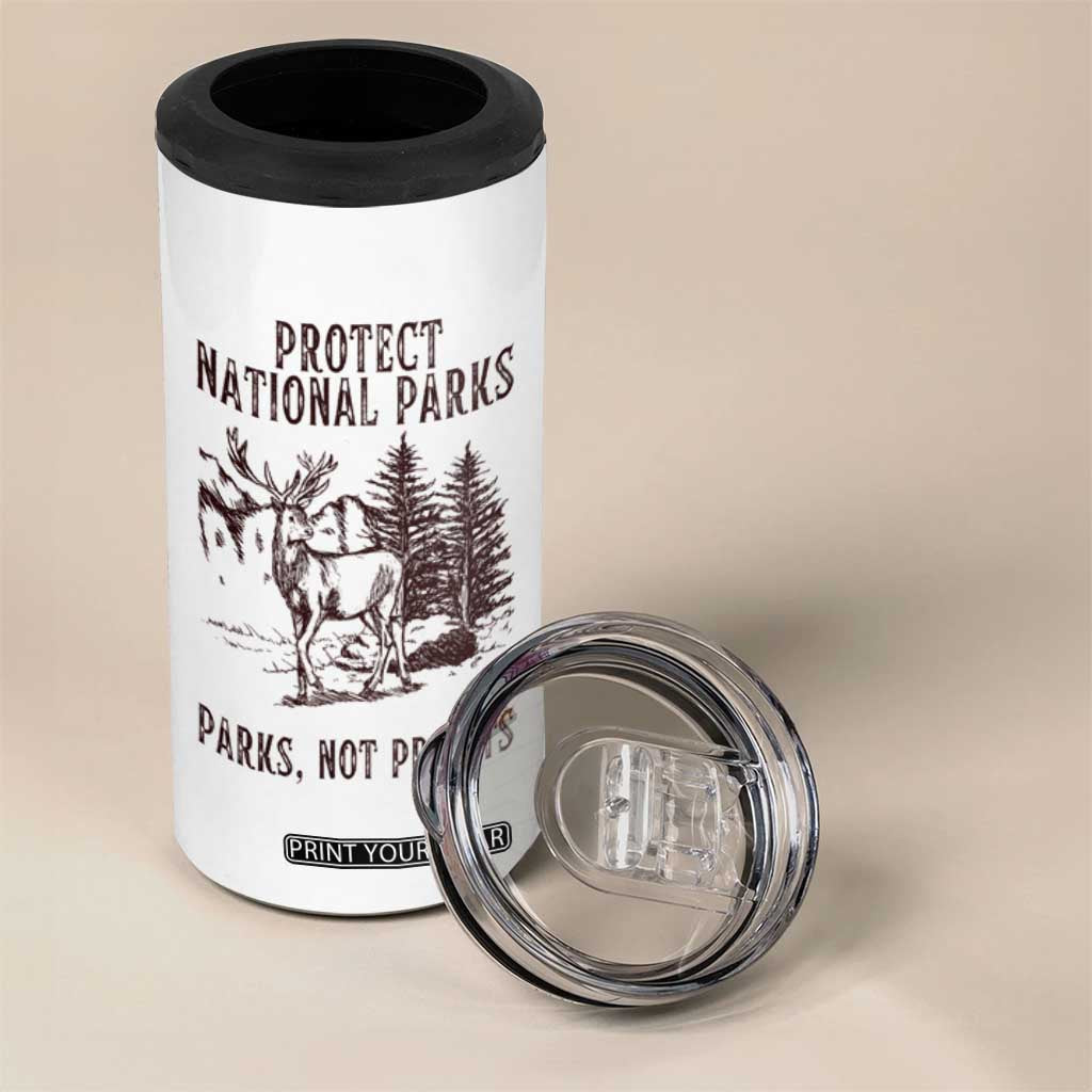 Protect National Parks 4 in 1 Can Cooler Tumbler Support Parks Not Profits Deer TS02 Print Your Wear